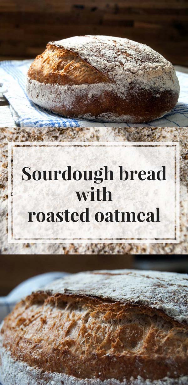 Sourdough bread with toasted oatmeal - Sourdough&Olives